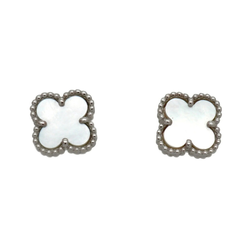 VAN CLEEF & ARPELS 18k Silver Pearl Earrings